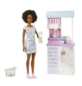 BARBIE MTL HCN47 BARBIE ICE CREAM SHOP PLAYSET - BROWN HAIR