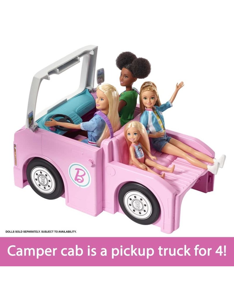 BARBIE MTL GHL93 BARBIE 3-IN-1 DREAM CAMPER PLAYSET W/ 60 ACCESSORIES