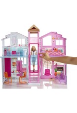 BARBIE MTL DLY32 BARBIE 3-STORY HOUSE WITH POP-UP UMBRELLA!