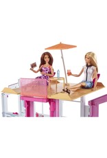 BARBIE MTL DLY32 BARBIE 3-STORY HOUSE WITH POP-UP UMBRELLA!