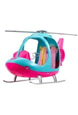 BARBIE MTL FWY29 BARBIE ESTATE TRAVEL PINK AND BLUE HELICOPTER W/ SPINNING ROTORS
