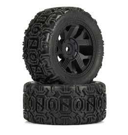 DURATRAX DTX564110 WARTHOG TIRES MOUNTED ON RIPPER 5.7 BLACK