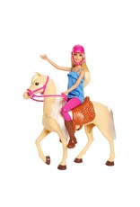 BARBIE MTL FXH13 BARBIE AND HORSE PLAYSET: BLONDE