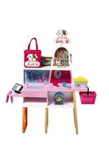 BARBIE MTL GRG90 BARBIE DOLL AND PET BOUTIQUE PLAYSET WITH 4 PETS AND ACCESSORIES