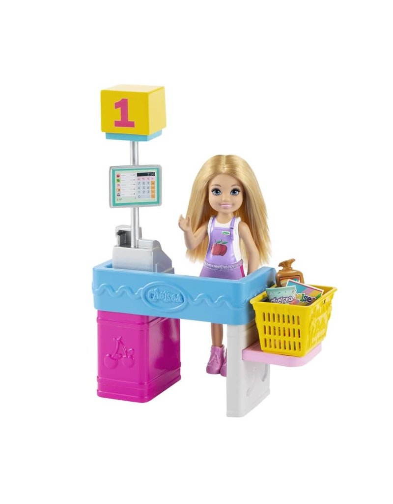 BARBIE MTL GTN67 BARBIE CHELSEA CAN BE DOLL $ SNACK STAND PLAYSET