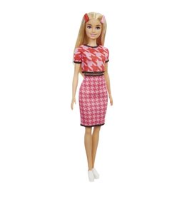 BARBIE MTL FBR37/GRB59 BARBIE FASHIONISTA HOUNSTOOTH TOP SKIRT