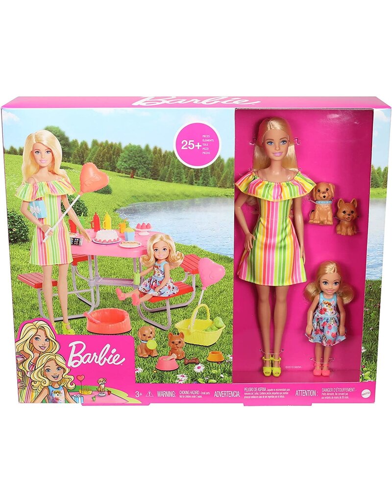 BARBIE MTL GNC61 BARBIE  PUPPY PICNIC PARTY PLAYSET