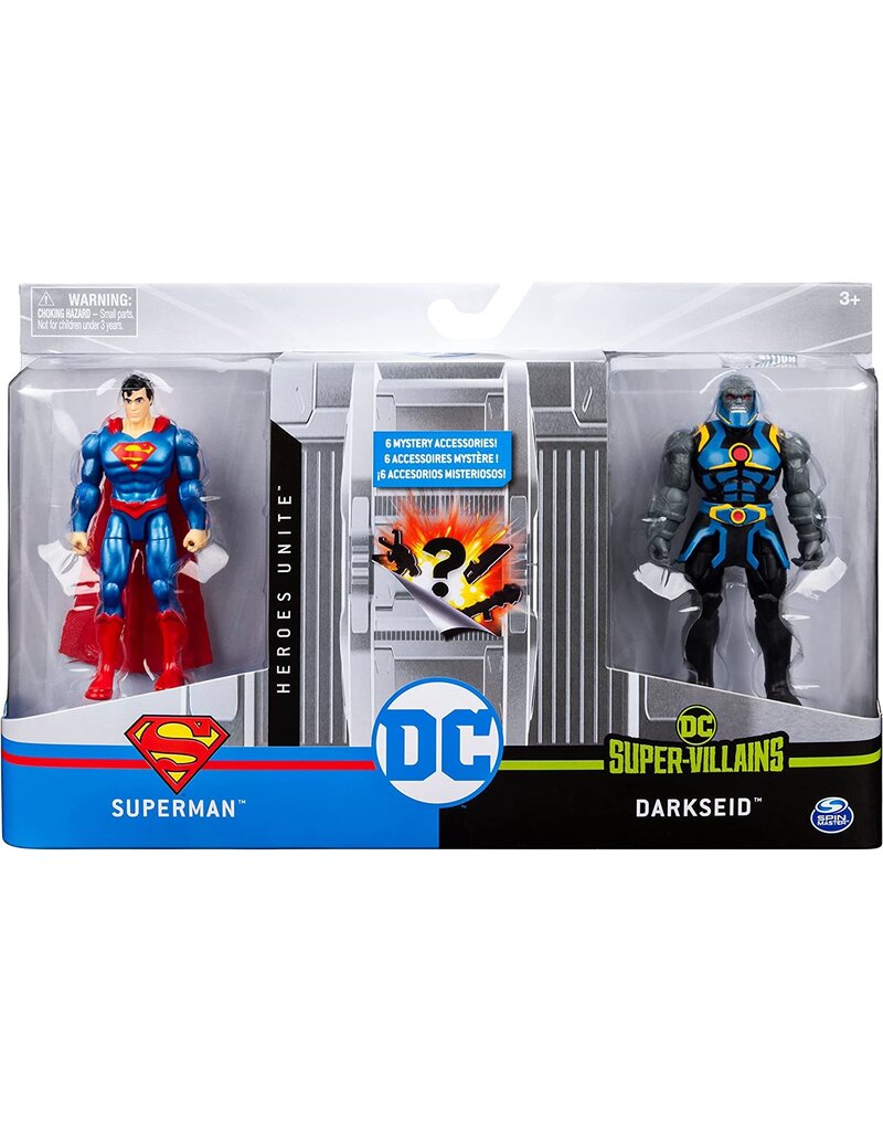 DC COMICS SPNM6055634/20122147 4" ACTION FIGURE 2PACK: SUPERMAN VS DARKSEID