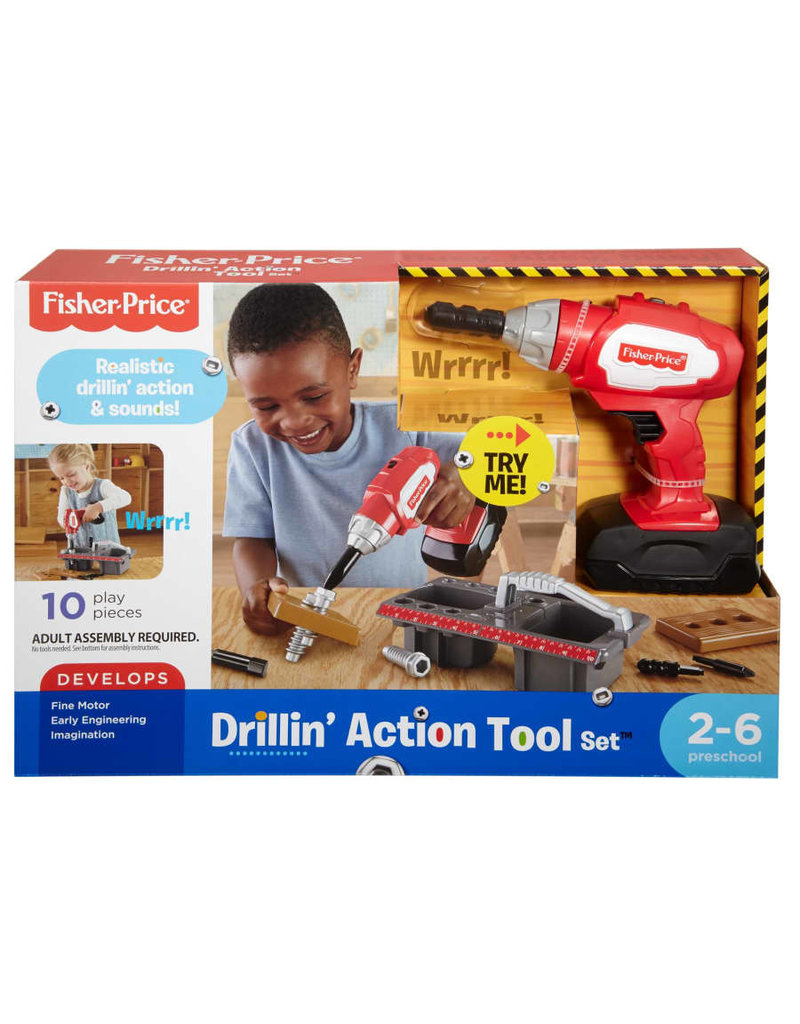 FISHER PRICE FP DVH16 DRILLIN' ACTION TOOL SET
