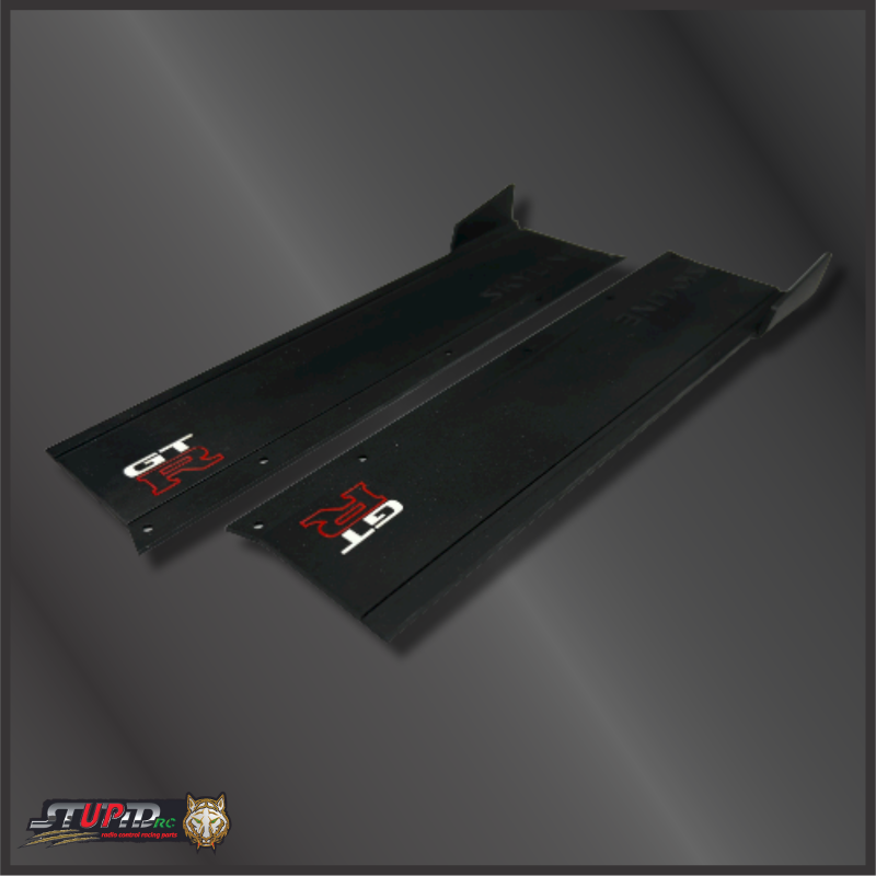STP1199BK SIDE SKIRTS FOR SKYLINE GTR BODY ALUMINUM BLACK
