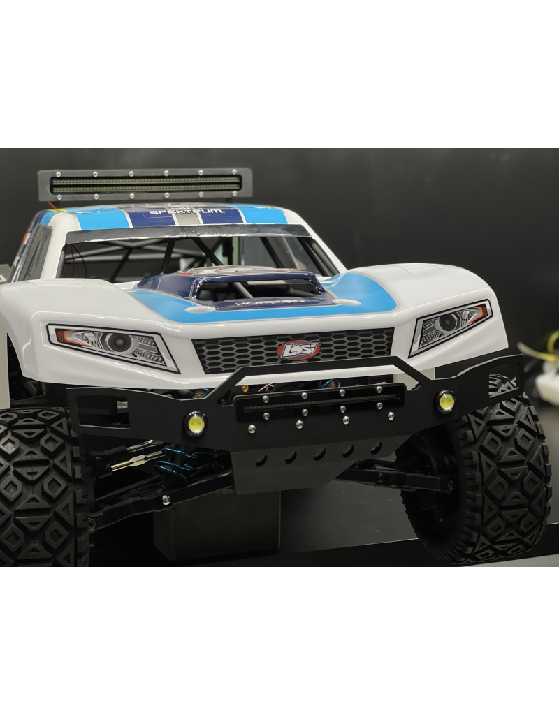 STUPID RC STP1214BK FRONT AND REAR BUMPER FOR 5T W/ LED BLACK