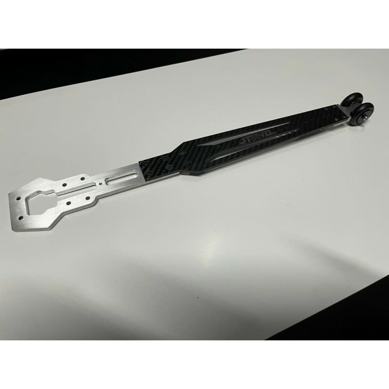 STP1115CFSL WHEELIE BAR FOR ARRMA 1/7 SILVER CARBON FIBER: SILVER