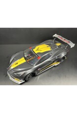 STUPID RC STP1186 BODY KIT FOR CORVETTE C8 ALUMINUM SILVER