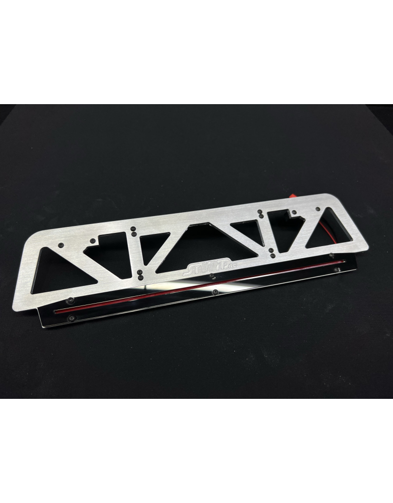 STUPID RC STP1212 LOSI 5T REAR BUMPER W/ LED SILVER