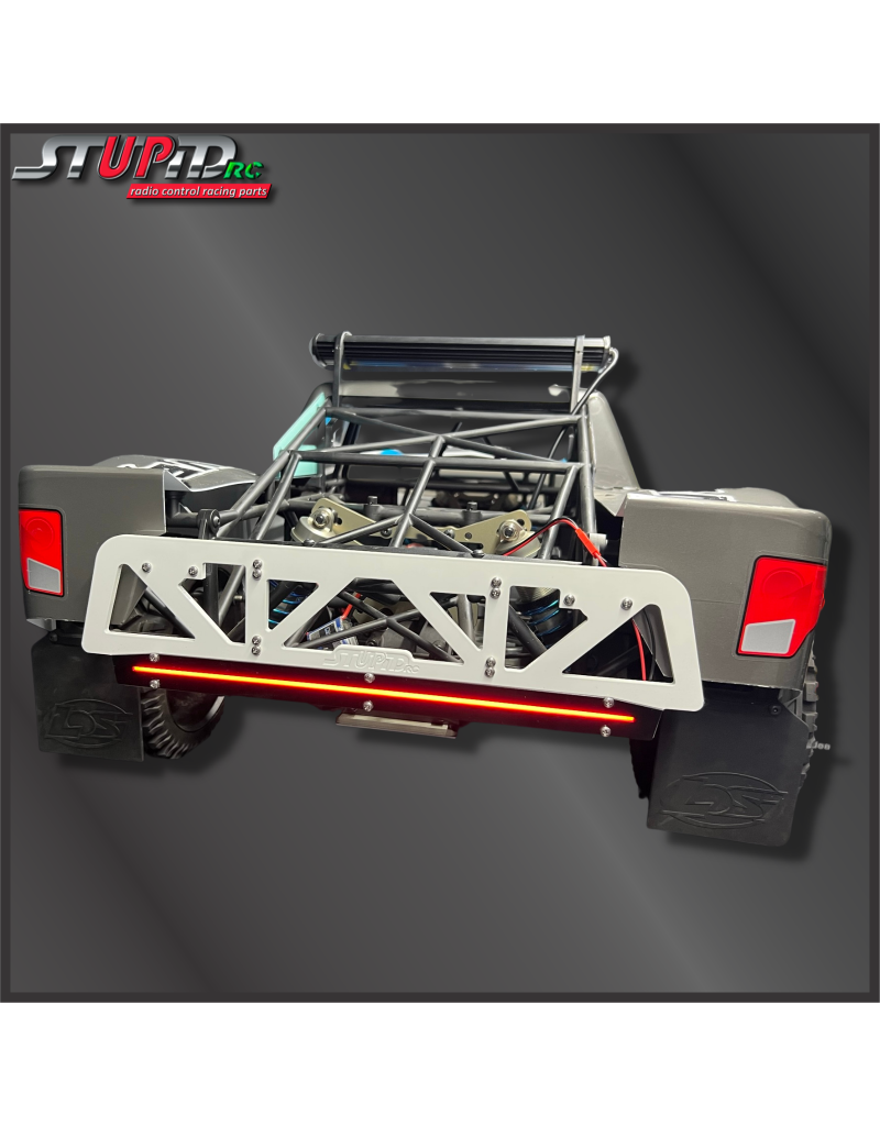 STUPID RC STP1214W FRONT AND REAR BUMPER FOR 5T W/LED WHITE