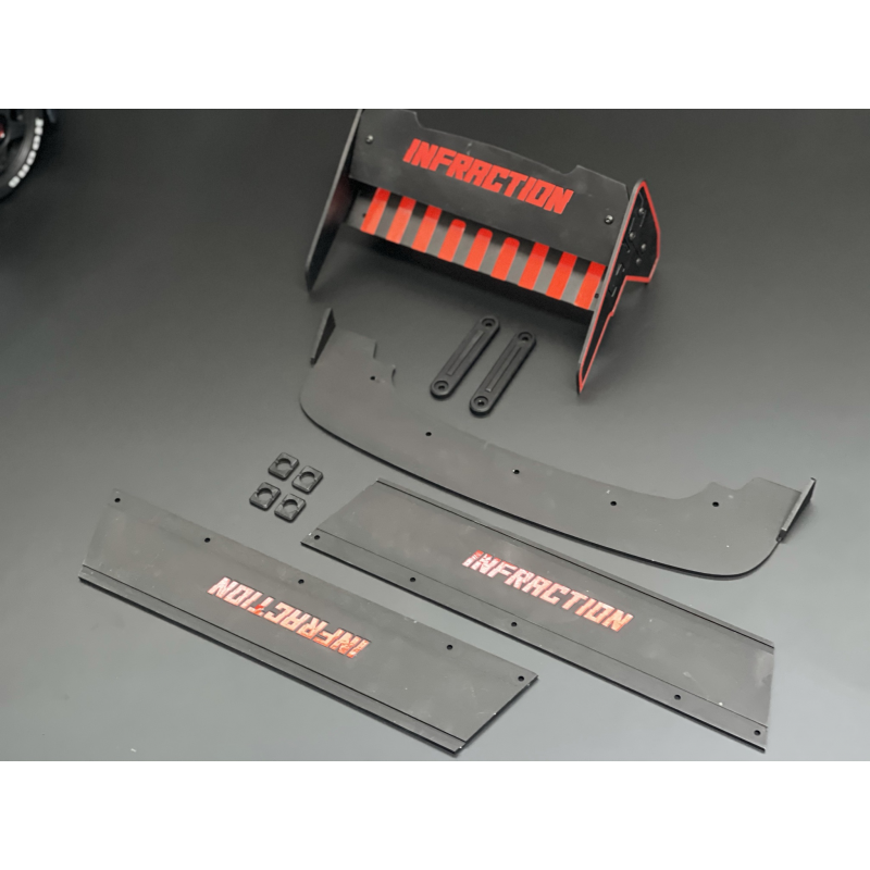STP1146BK INFRACTION BODY KIT BLACK (3PCS)