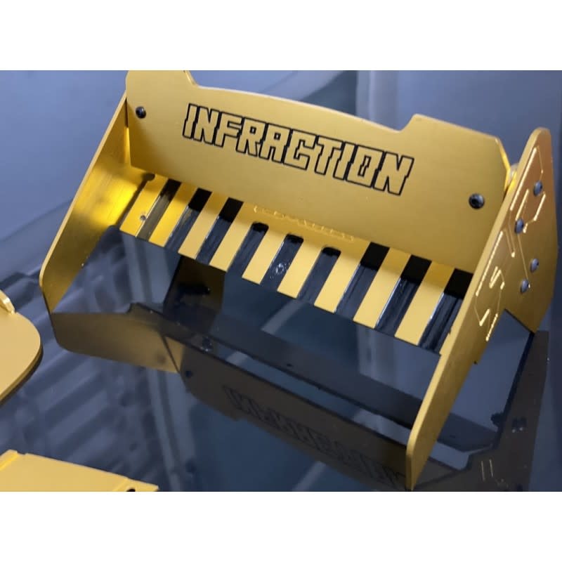 STP1145GD INFRACTION REAR WING ADJUSTABLE GOLD