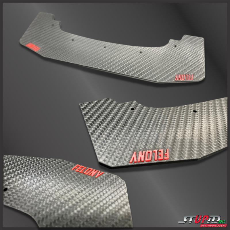 STP1130CF FELONY FRONT SPLITTER CARBON FIBER