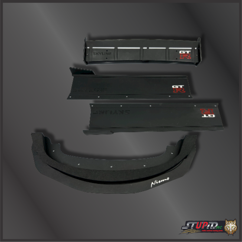 STP1197BK BODY KIT FOR SKYLINR GTR ALUMINUM BLACK
