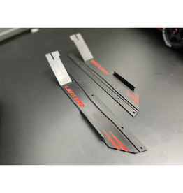 STUPID RC STP1183BK LIMITLESS SIDE SKIRTS BLACK/ RED