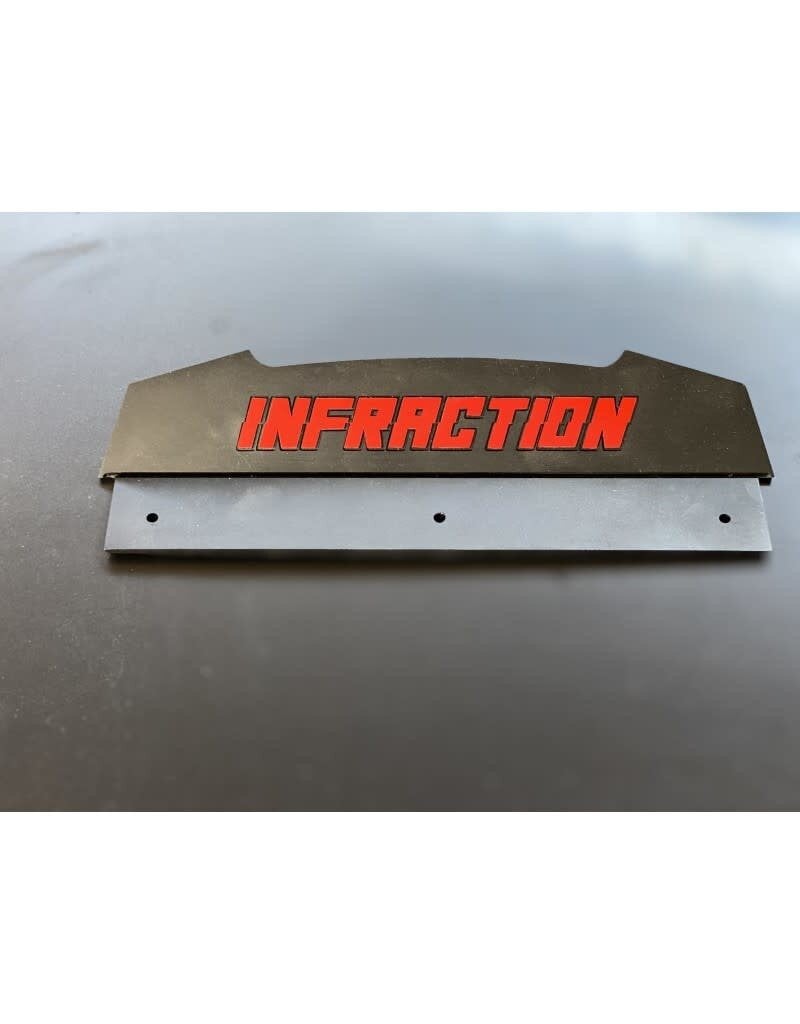 STUPID RC STP1139BK INFRACTION REAR WING BLACK/ RED