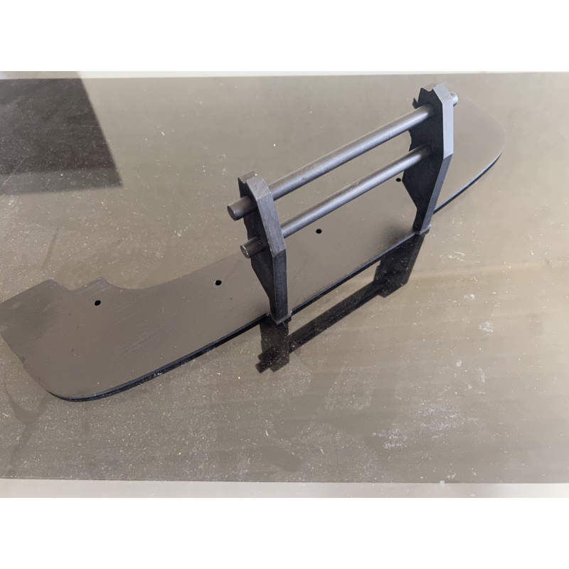 STP1126BK ARRMA 1/7 FRONT SPLITTER W/ PUSH BUMPER