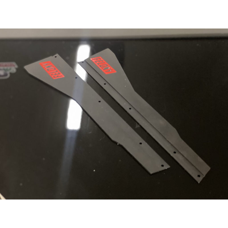 STP1148BK SIDE SKIRTS FOR FELONY BLACK/ RED