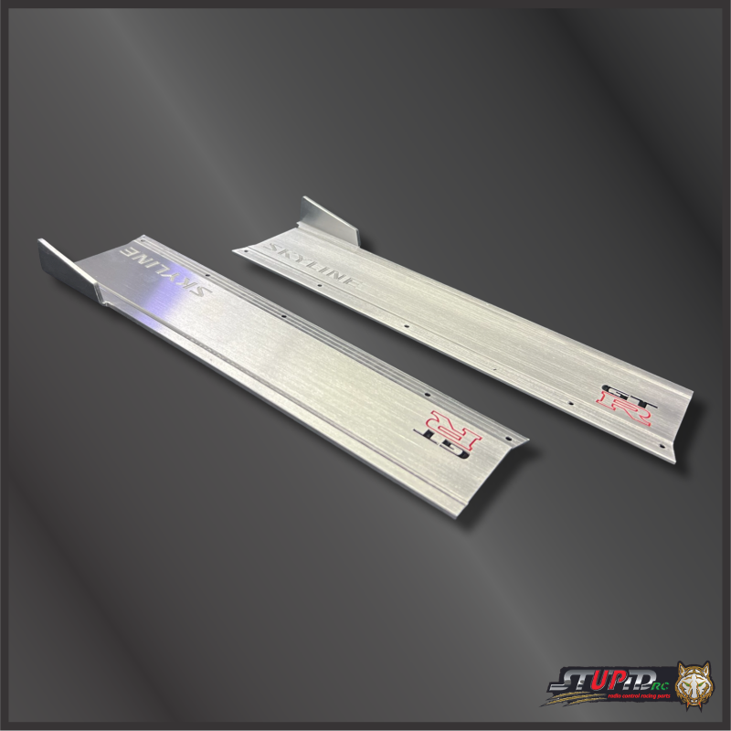 STP1199 SIDE SKIRT FOR SKYLINE BODY ARRMA 1/7 SILVER