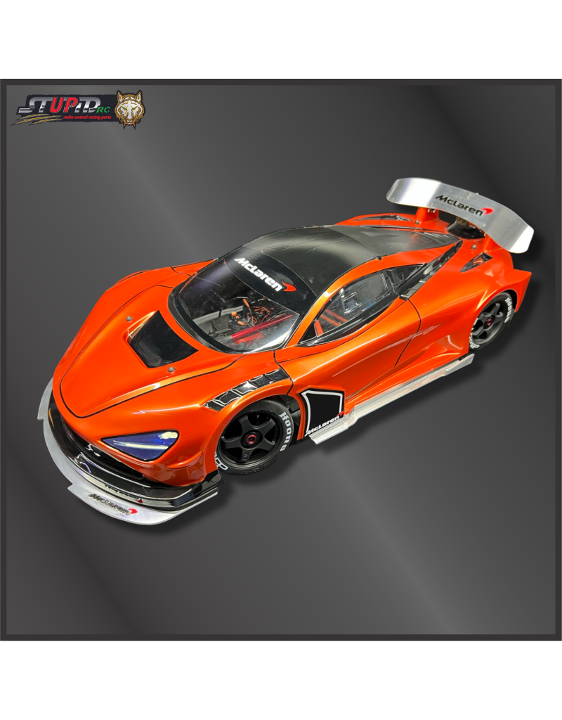 STUPID RC STP1142 ACTIVE REAR WING FOR MCLAREN BODY 1/7 SILVER