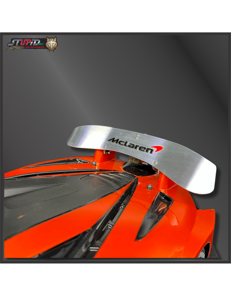STUPID RC STP1142 ACTIVE REAR WING FOR MCLAREN BODY 1/7 SILVER