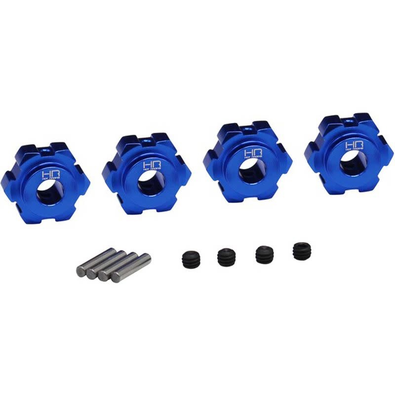 HRAMXX10X06 ALUMINUM 17MM SPLINED HUBS FOR TRAXXAS MAXX