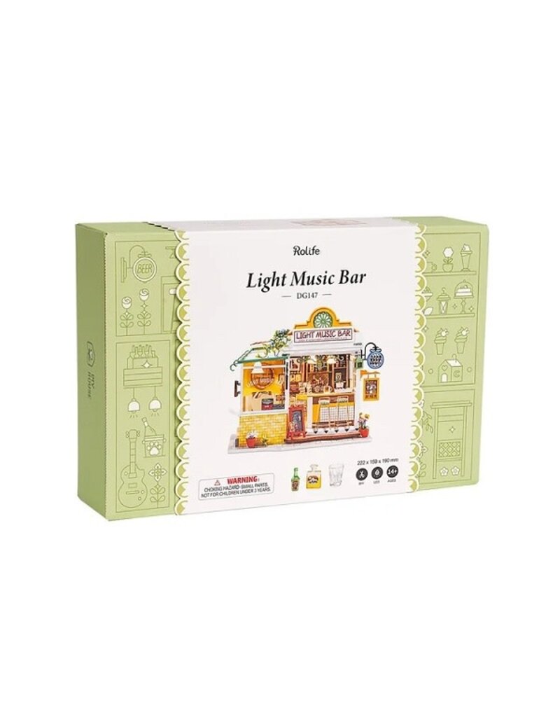 ROBOTIME ROEDG147 DIY HOUSE; LIGHT MUSIC BAR