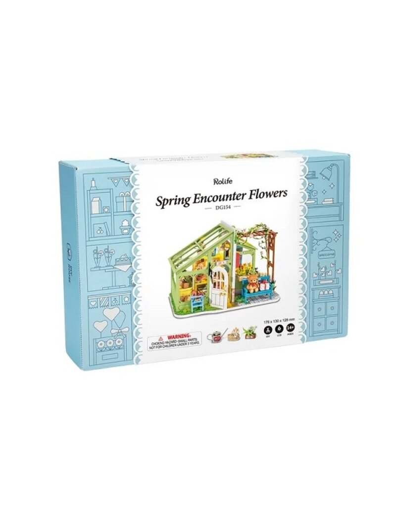 ROBOTIME ROEDG154 DIY HOUSE; SPRING ENCOUNTER FLOWERS