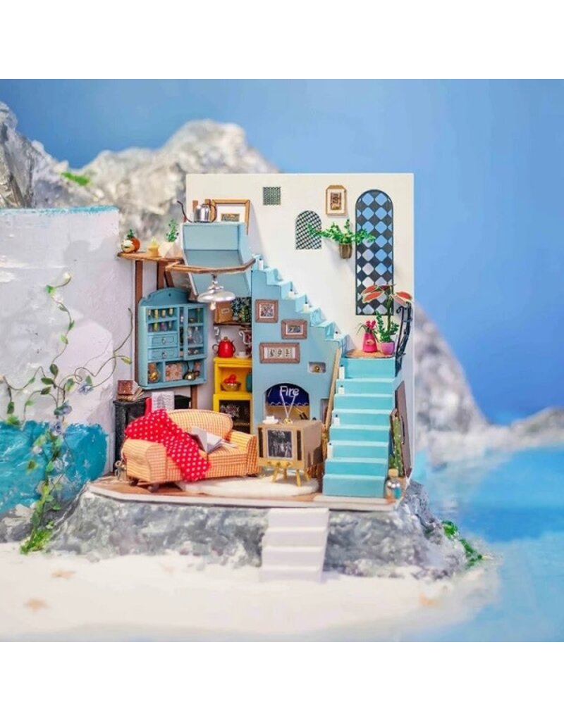ROBOTIME ROEDG141 DIY HOUSE; JOY'S PENINSULA LIVING ROOM