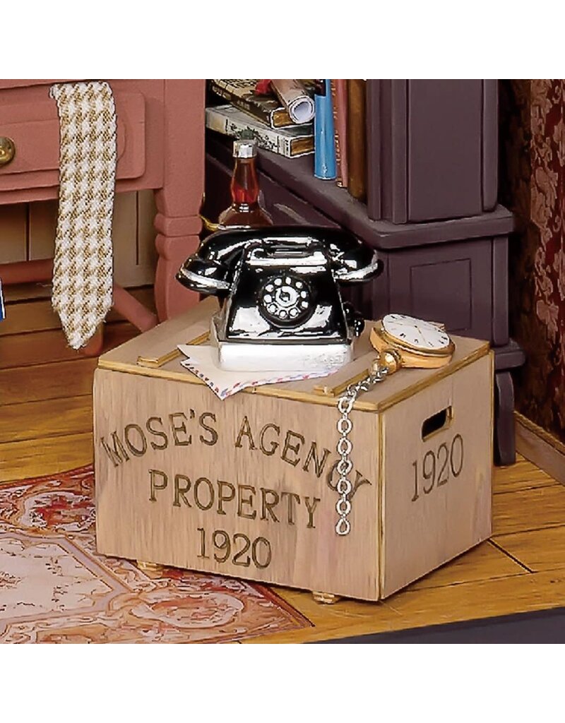 ROBOTIME ROEDG157 DIY MINIATURE HOUSE: MOSE'S DETECTIVE AGENCY