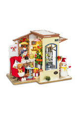 ROBOTIME ROEDG180 DIY MINIATURE HOUSE: CHRISTMAS PATIO - SNOW HOUSE