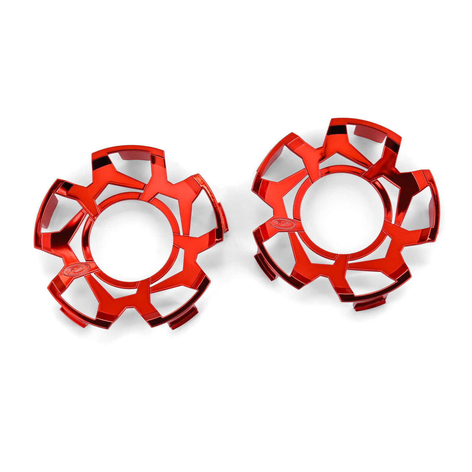 DTX2818 CLIP-LOCK WHEEL FACE RED CHROME FOR RIPPER 5.7" WHEEL (2)