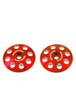 EXOTEK EXO1665RED 22MM 1/8 XL ALUMINUM WING BUTTONS (2) (RED)