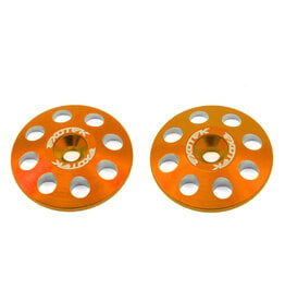 EXOTEK EXO1665ORG 22MM 1/8 XL ALUMINUM WING BUTTONS (2) (ORANGE)