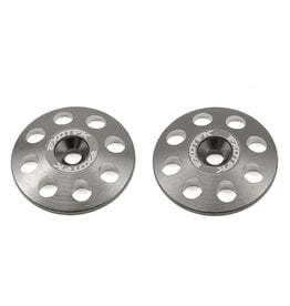 EXOTEK EXO1665GUN 22MM 1/8 XL ALUMINUM WING BUTTONS (2) (GUN METAL)