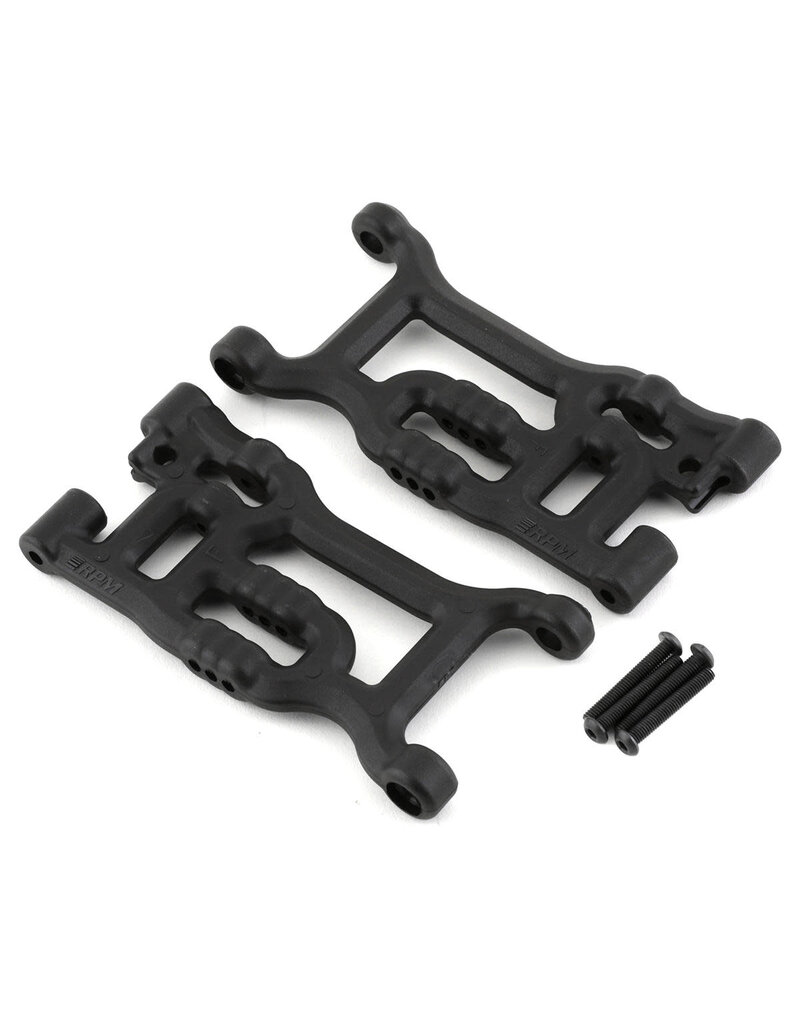 RPM RC PRODUCTS RPM81662 LOSI TENACITY/LASERNUT FRONT A-ARM (BLACK) (2)