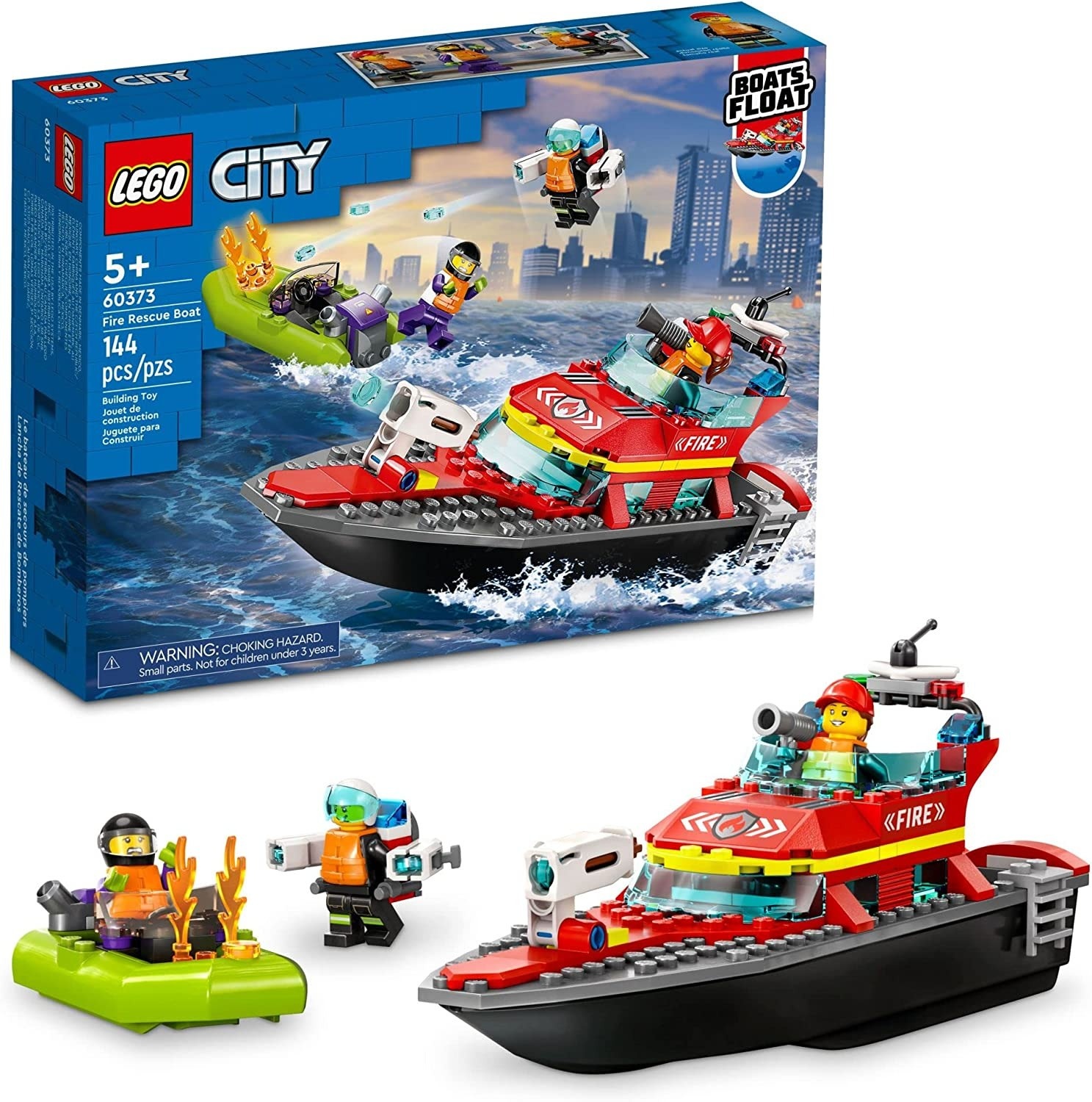 いっちゅん LEGO 60373 CITY FIRE RESCUE BOAT - My Tobbies - Toys & Hobbies