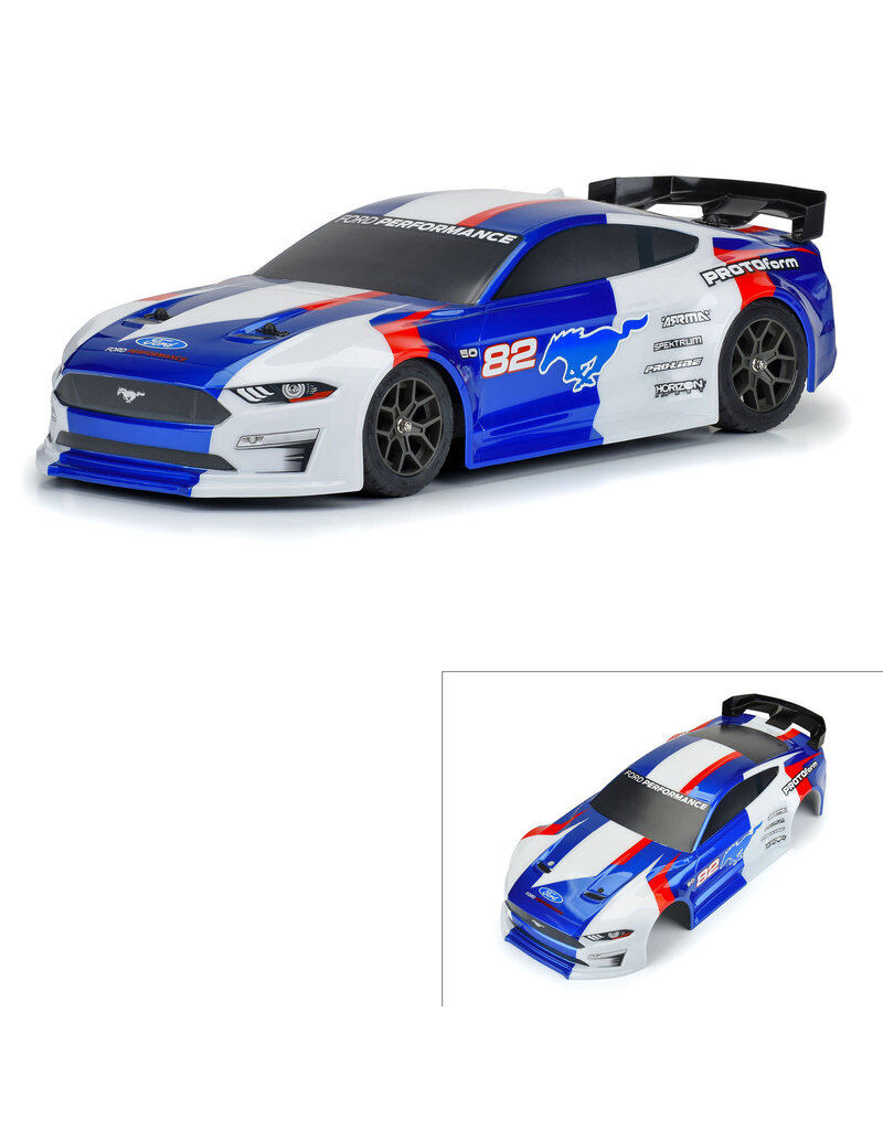 PROTOFORM PRM158213 1/8 FORD MUSTANG PAINTED BODY (BLUE): VENDETTA
