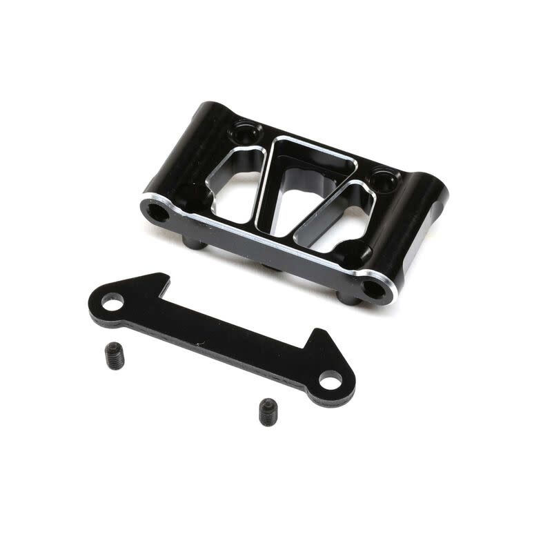 TLR334079 FRONT PIVOT, ALUMINUM, LIGHTWEIGHT, BLACK: 22 5.0