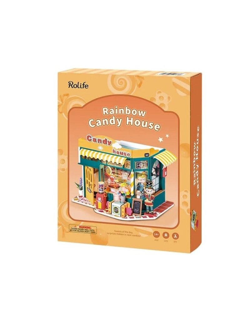 ROBOTIME ROEDG158 DIY HOUSE, RAINBOW CANDY HOUSE