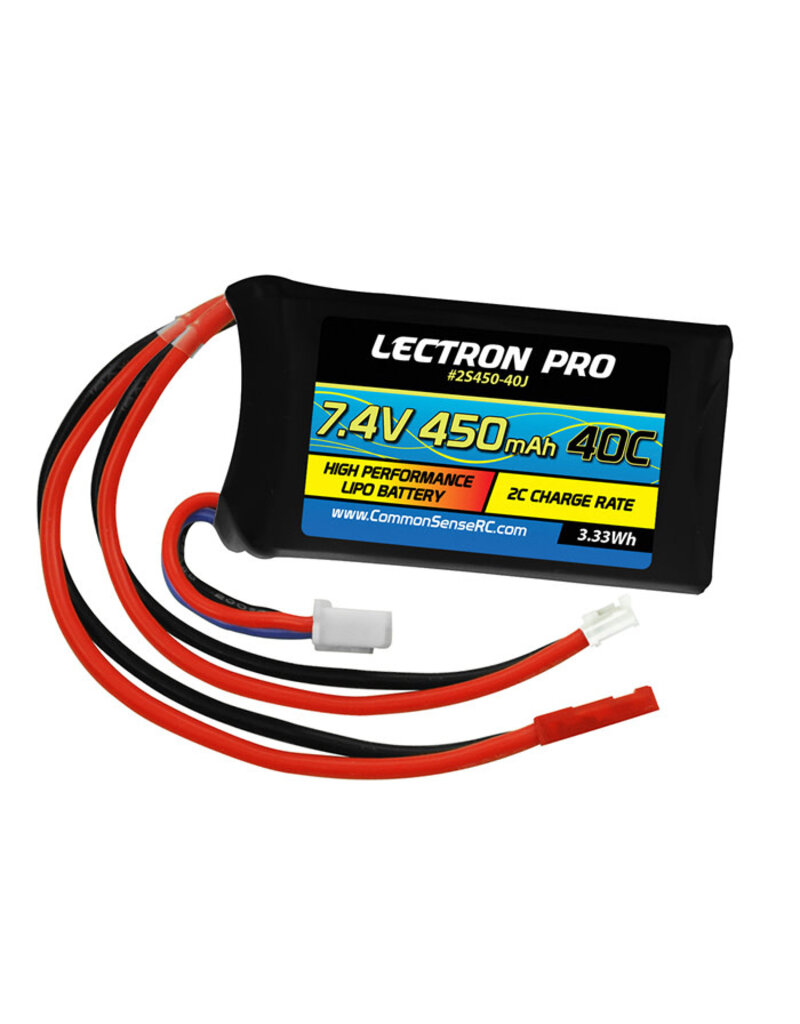 LECTRON PRO LECTRON PRO 2S LIPO 7.4 V 450MAH 40C BATTERY: JST