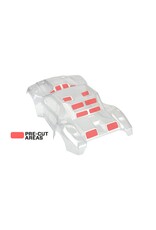 PROLINE RACING PRO345817 PRE-CUT FLO-TEK FUSION BODY FOR PRO-2 SC, SLH: CLEAR