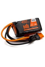 SPEKTRUM SPMX4503SIC2 3S LIPO 11.1V 450MAH 50C BATTERY: IC2