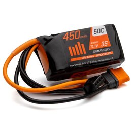 SPEKTRUM SPMX4503SIC2 3S LIPO 11.1V 450MAH 50C BATTERY: IC2