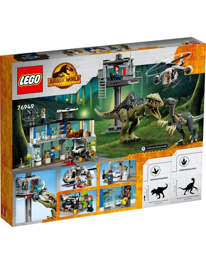 LEGO LEGO 76949 JURASSIC WORLD GIGANTOSAURUS & THERIZINOSAURUS 810PCS